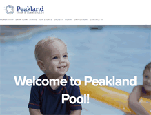 Tablet Screenshot of peaklandpool.com